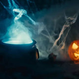 Spindelnät Halloween-dekoration 60 g vit med 2 spindlar, täcker 2,5 m²