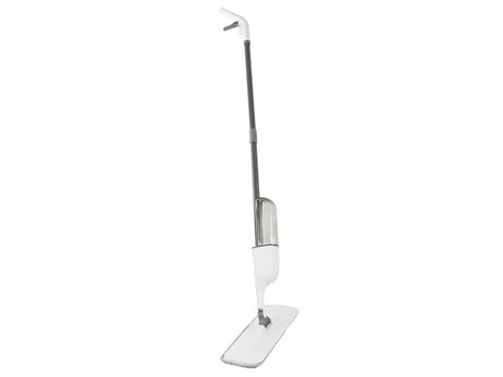 Spraymopp med vattentank 450 ml och 3 mikrofiberdukar vit 125 cm