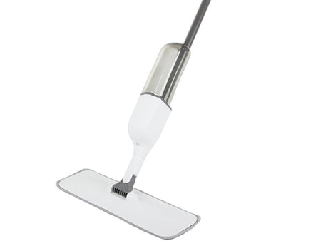 Spraymopp med vattentank 450 ml och 3 mikrofiberdukar vit 125 cm