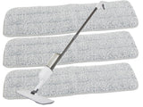 Spraymopp med vattentank 450 ml och 3 mikrofiberdukar vit 125 cm