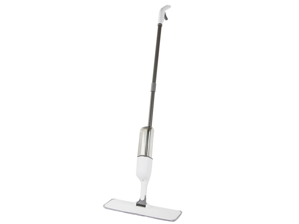 Spraymopp med vattentank 450 ml och 3 mikrofiberdukar vit 125 cm