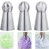 Spritstyllar stora i rostfritt stål 3-pack 6,1x3,3 cm