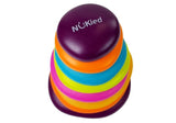Stapelleksak ringpyramid 7 ringar mjuk plast 18+ mån 25 cm