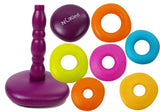 Stapelleksak ringpyramid 7 ringar mjuk plast 18+ mån 25 cm