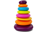Stapelleksak ringpyramid 7 ringar mjuk plast 18+ mån 25 cm