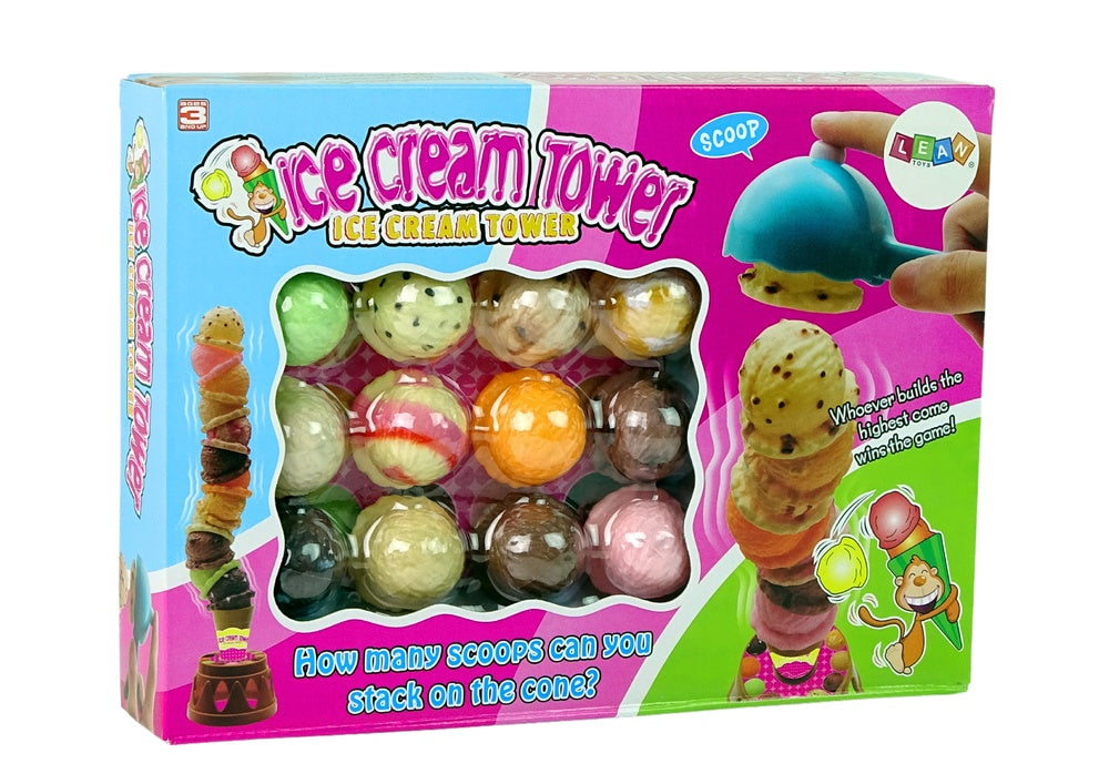 Staplingsspel Ice Cream Tower med glasskulor 2-4 spelare 3+ år