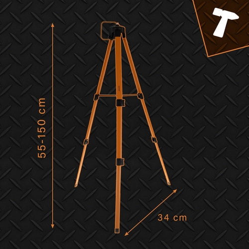 Stativ för korslaser 150 cm aluminium 5/8" gänga med bärväska