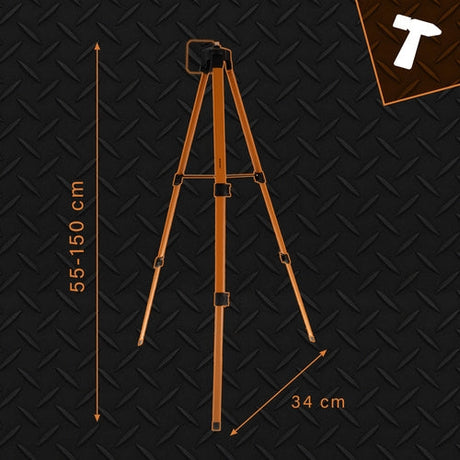 Stativ för korslaser 150 cm aluminium 5/8" gänga med bärväska