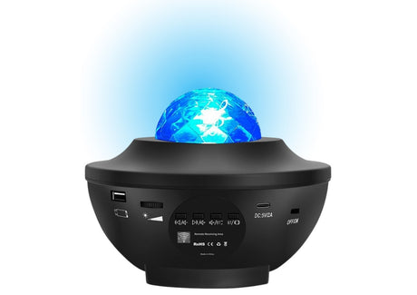 Stjärnprojektor LED-nattlampa med Bluetooth-högtalare, USB-driven