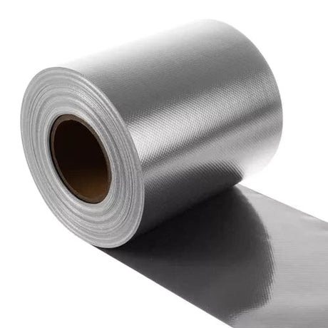 Stängselband PVC 19 cm x 35 m grå UV-beständigt inkl 25 klipp