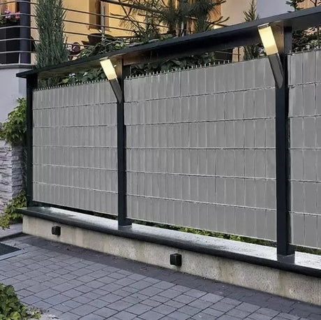 Stängselband PVC 19 cm x 35 m grå UV-beständigt inkl 25 klipp