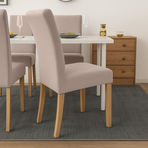 Stolsöverdrag 6-pack elastiska beige 65x40x35 cm universella
