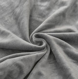 Stolöverdrag velourpolyester grå universell passform ryggstöd 65 cm