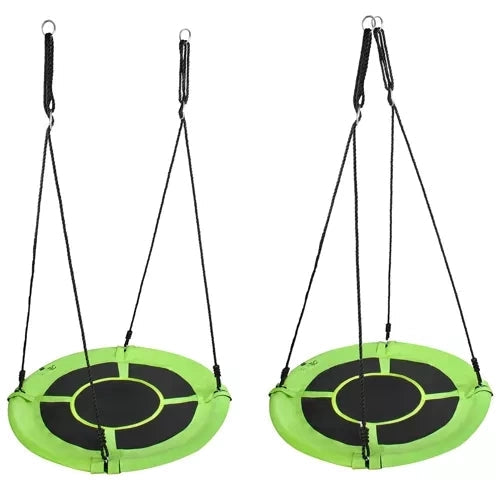 Storknäste gunga 100 cm grön/svart 150 kg väderbeständig inkl kit