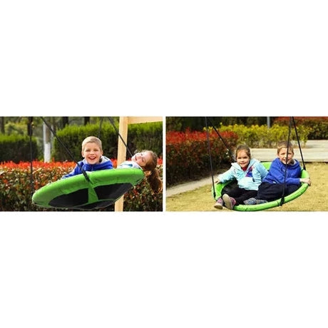 Storknäste gunga 100 cm grön/svart 150 kg väderbeständig inkl kit