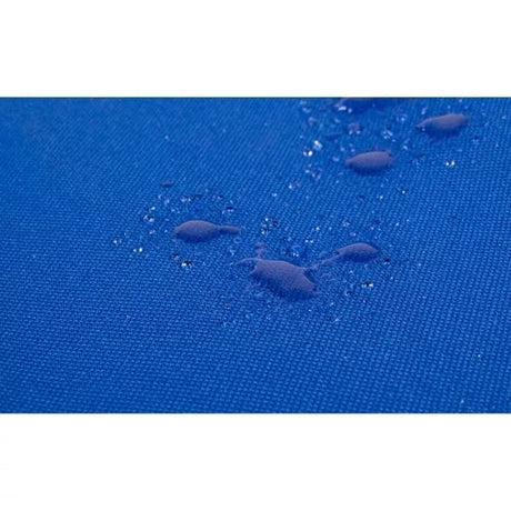 Strandmatta med justerbart ryggstöd 5 lägen, kudde & ficka, blå