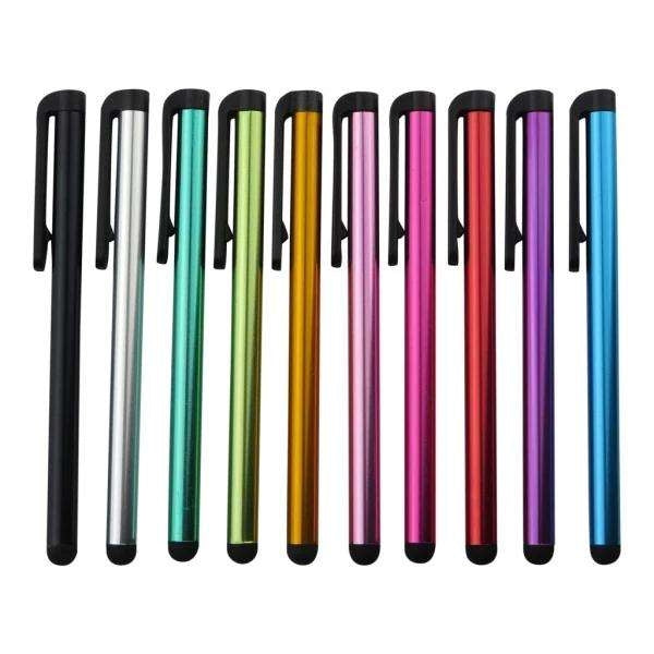 Stylus touchpenna 10-pack metallic 10 cm för smartphone surfplatta smartklocka