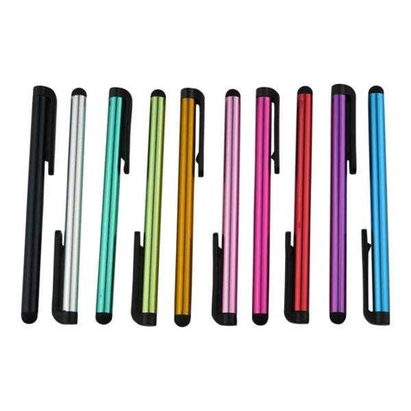 Stylus touchpenna 10-pack metallic 10 cm för smartphone surfplatta smartklocka
