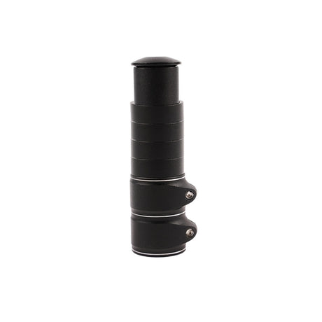 Styrstamsförlängare 28,6 mm (1-1/8) A-head svart, set med ringar