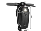 Styrväska för elscooter 5L vattenavvisande EVA/PU med reflex, svart