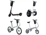 Styrväska för elscooter 5L vattenavvisande EVA/PU med reflex, svart