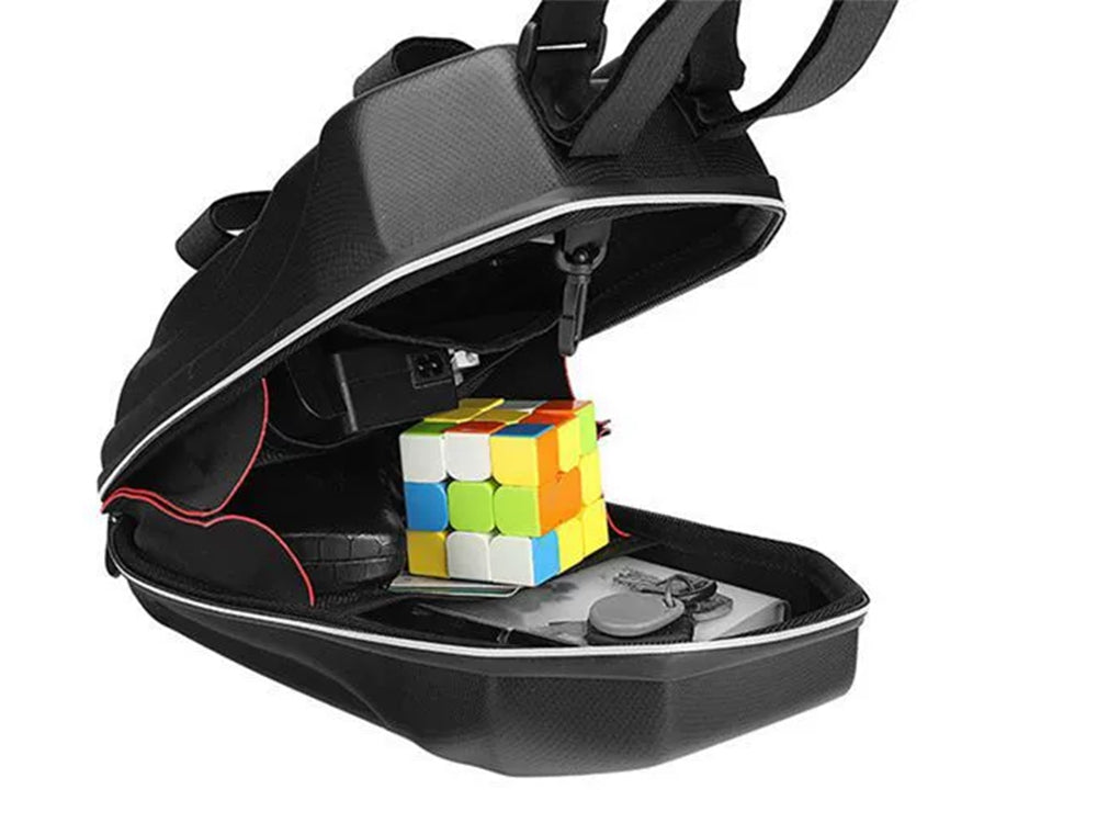 Styrväska för elscooter 5L vattenavvisande EVA/PU med reflex, svart