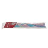 Syntetiska hårflätor ombre blå-lila 60 cm värmetålig fiber