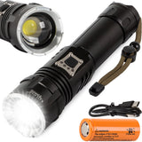 Taktisk LED-ficklampa CREE XHP160 zoom USB-C IPX5