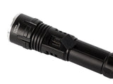Taktisk LED-ficklampa CREE XHP160 zoom USB-C IPX5