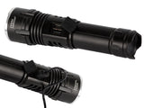 Taktisk LED-ficklampa CREE XHP160 zoom USB-C IPX5