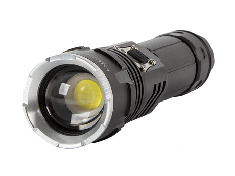 Taktisk LED-ficklampa CREE XHP160 zoom USB-C IPX5