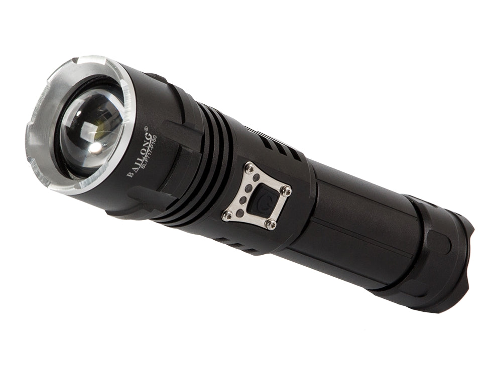 Taktisk LED-ficklampa CREE XHP160 zoom USB-C IPX5