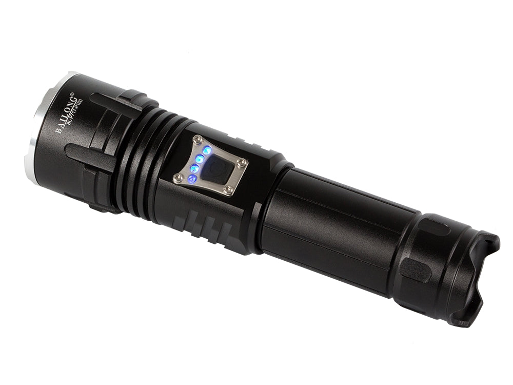 Taktisk LED-ficklampa CREE XHP160 zoom USB-C IPX5