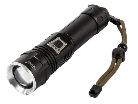 Taktisk LED-ficklampa CREE XHP160 zoom USB-C IPX5
