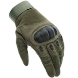 Taktiska handskar touchscreen femfinger khaki storlek L 1 par
