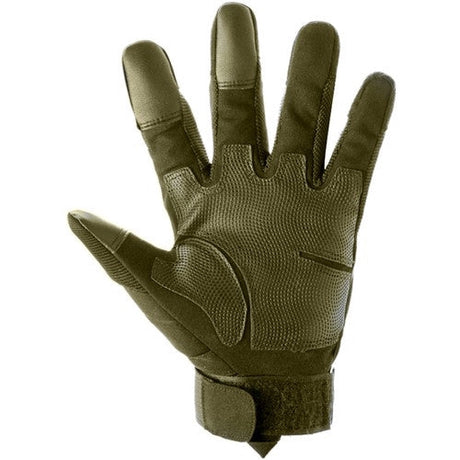 Taktiska handskar touchscreen femfinger khaki storlek L 1 par