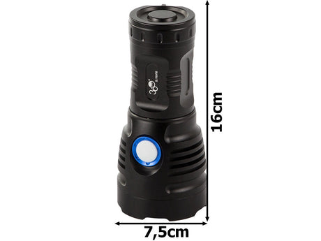 Taktisk ficklampa CREE XHP90 + COB 5000 lm USB-C IPX5