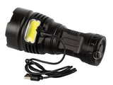 Taktisk ficklampa CREE XHP90 + COB 5000 lm USB-C IPX5