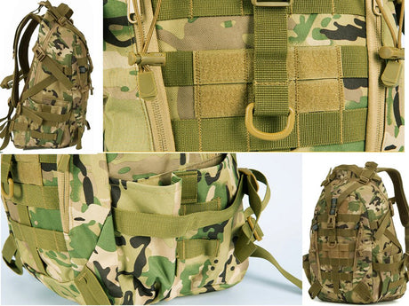 Taktisk ryggsäck 30 l 800D Oxford MOLLE moro 50x35x20 cm