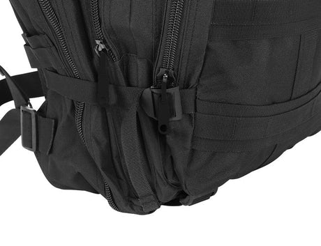 Taktisk ryggsäck 35L vattentålig MOLLE 5 fack svart + patch