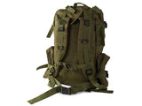 Taktisk ryggsäck 48,5 L grön med MOLLE, midjeväska och 2 sidofickor