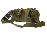 Taktisk ryggsäck 48,5 L grön med MOLLE, midjeväska och 2 sidofickor