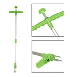 Teleskopisk ogräsrensare 93 cm med 3 blad och ergonomiskt handtag