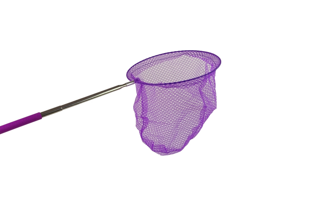 Teleskopiskt fjärilsnät 85 cm lila, nät 20 cm, från 3 år