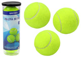 Tennisbollar 3-pack i tub neon gul Ø6,5 cm 50 g CE EN71