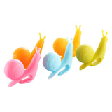 Tepåsehållare snigel i silikon 5-pack 4x1,5 cm slumpmässig färg