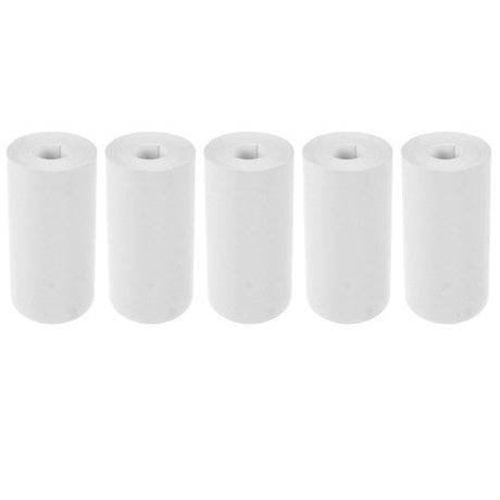 Termopapper rullar 5-pack 5,6 cm utskriftsbredd Ø2,5 cm vit