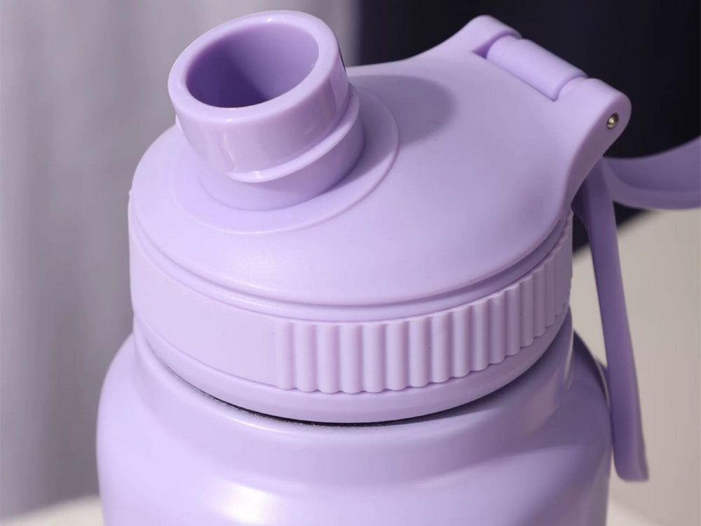 Termosflaska 700 ml rostfritt stål dubbelvägg med vikbart handtag