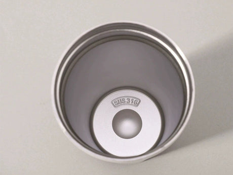 Termosmugg 530 ml med sugrör och handtag SUS316 svart