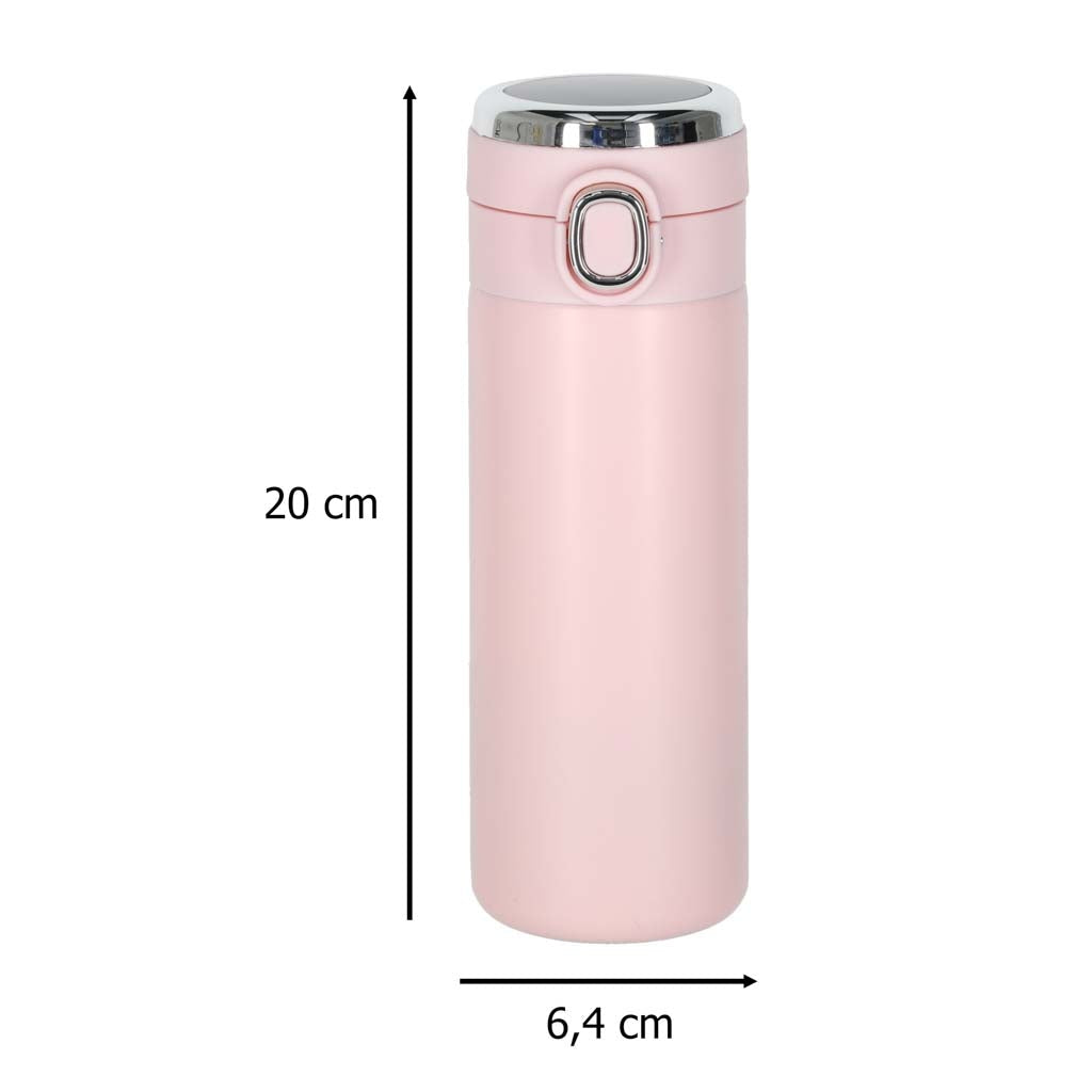 Termosmugg med LED-display och 350 ml kapacitet - Rosa